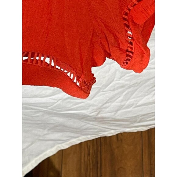 decree sleeveless romper pink lace button on back elastic rayon medium READ - Picture 3 of 15